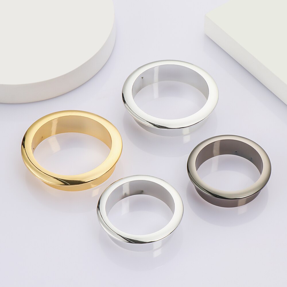 25-80mm Office Desk Cable Grommets Wire Hole Cover Practical Computer Table Outlet Port Wire Rack Organizer Furniture Hardware