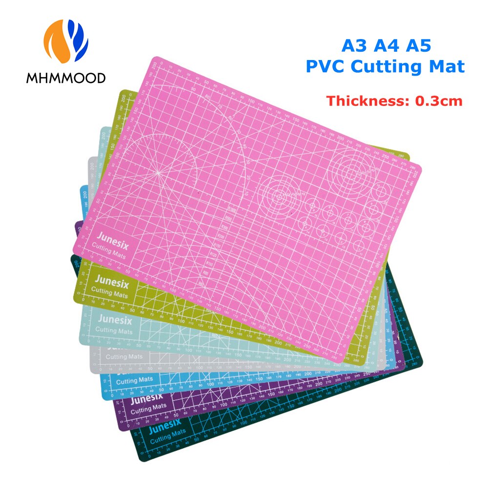A3 A4 A5 Double Face PVC Tapis De Coupe Auto-Guérison Compatible Lame Rotative Marteau Trou Poinçons ARTISANAT CUIR BRICOLAGE Outils De Couture