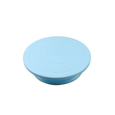 28cm antislip Plastic Taart Draaitafel Roterende Taart Roterende Tafel Ronde Keuken Bakken Tools: Blauw