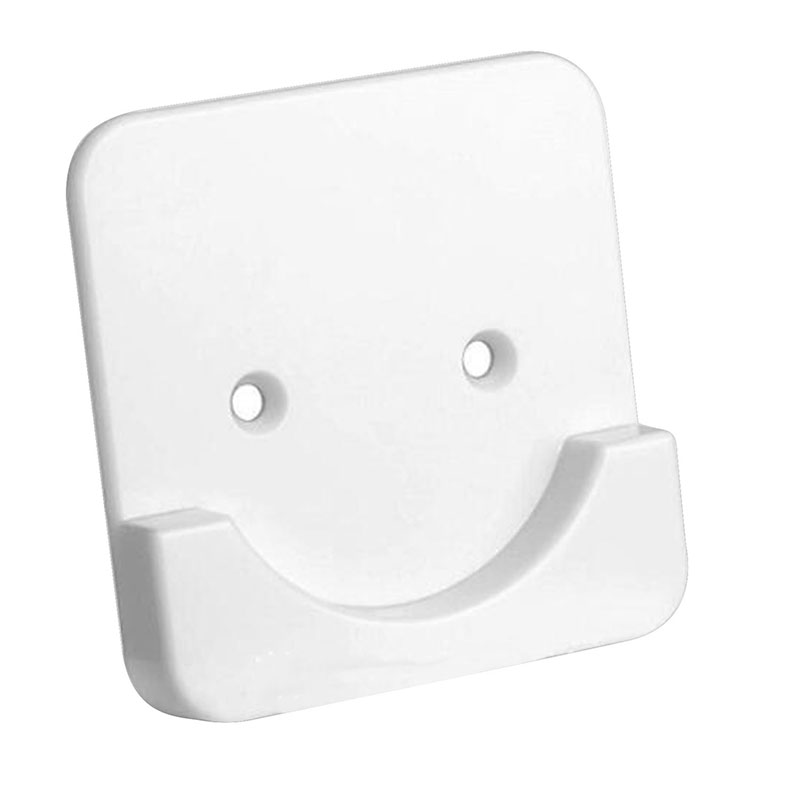 Soporte de montaje Universal para Barra de cortina de ducha, Adhesivo de pared, retenedor de tensión, sin palo de perforación, suministros de fijación de tornillo: white