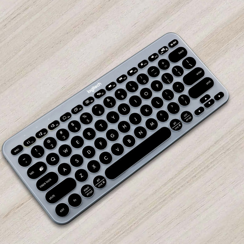 Ultra Thin Silicone Laptop Keyboard Cover Skin Protector For Logitech K380 Keyboard: black