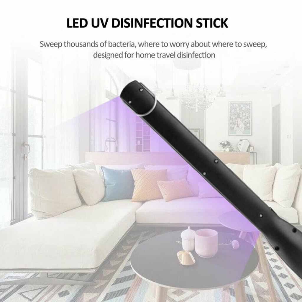Handheld Electric USB UV Disinfection Light Sterilizer for Home