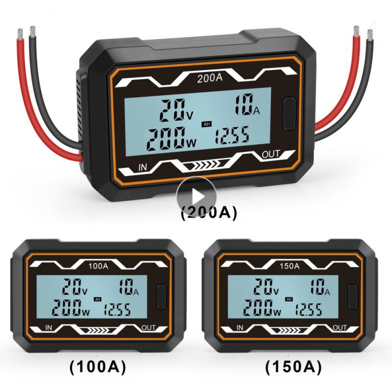 200A Hoge Precisie Rc Watt Meter En Power Analyzer Batterij Tester Backlight Lcd Elektrische Analyzer Digitale Wattmeter Dc 0-60V