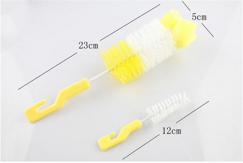 2 Teile/satz Bequem und Praktisch Baby Milch Flasche Nippel Teekanne Düse Auslauf Rohr Zitzen Reinigung Pinsel Baby Flasche Pinsel