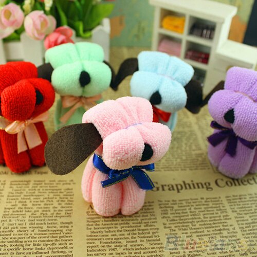 12pcs Hond Cake Vorm Handdoek Katoen Washandje Huwelijksgeschenken Aanwezig