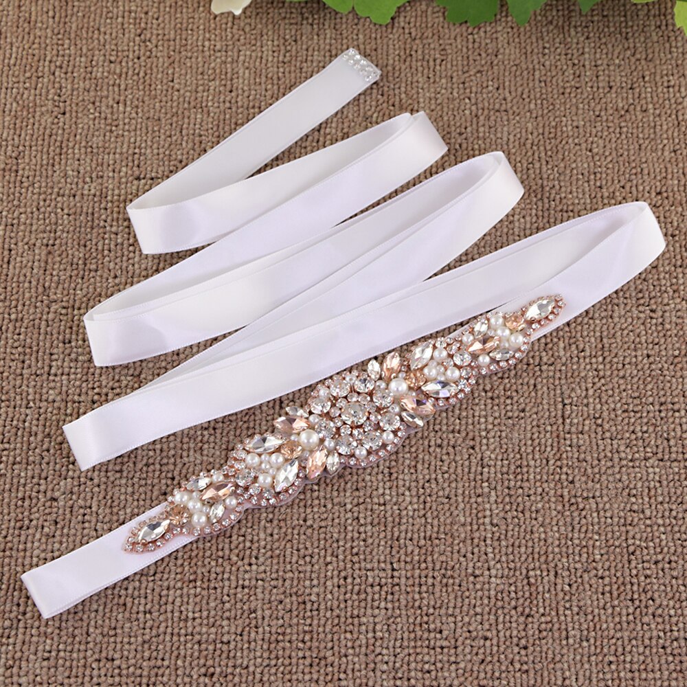 TRiXY S426 Squisito da sposa cintura di strass assetto applique da sposa cintura arrossire rosa cinghie di diamanti cintura da sposa dei telai da sposa
