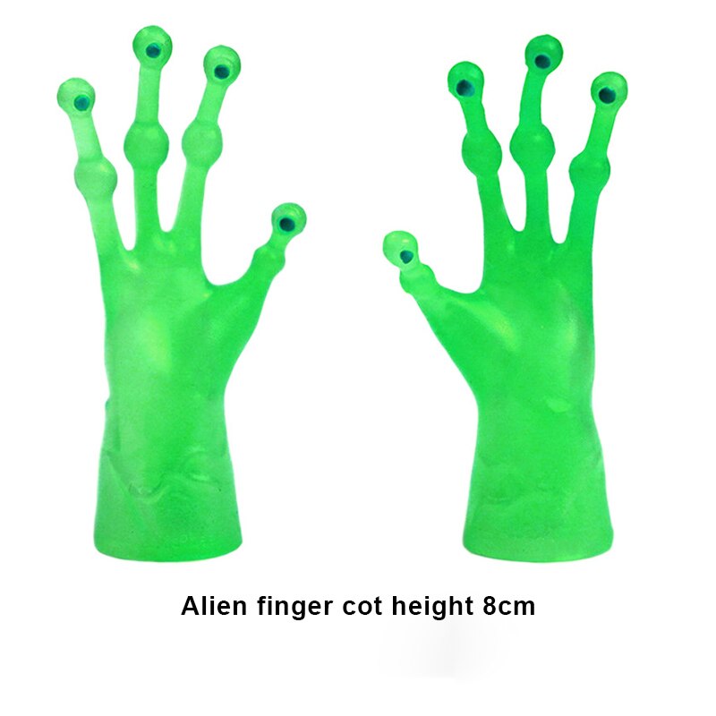 2/10 pcs/set Screepy Mini Finger Hands Tiny Left Right Hand for Rolled cat artifacts Fingertips: 05  2pcs
