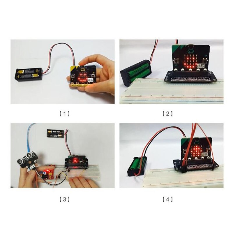 2pcs/lot Micro:bit Battery Holder Case Battery Cover Box Shell 3V PH2.0 Interface for Microbit AAA Batteries with 158MM Cable
