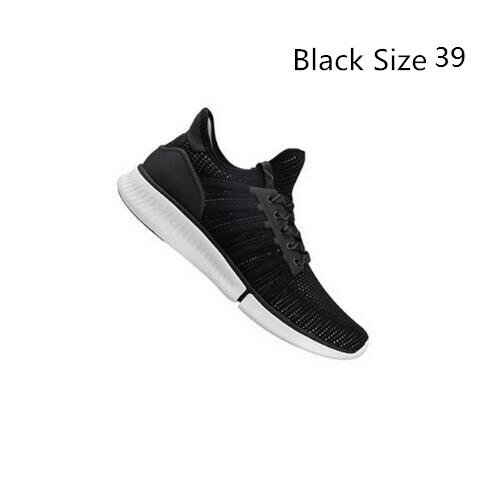 Original Xiaomi Mijia Smart Running Shoes Sports IP67 Waterproof Support Smart Chip (Not Including): Black Size 39