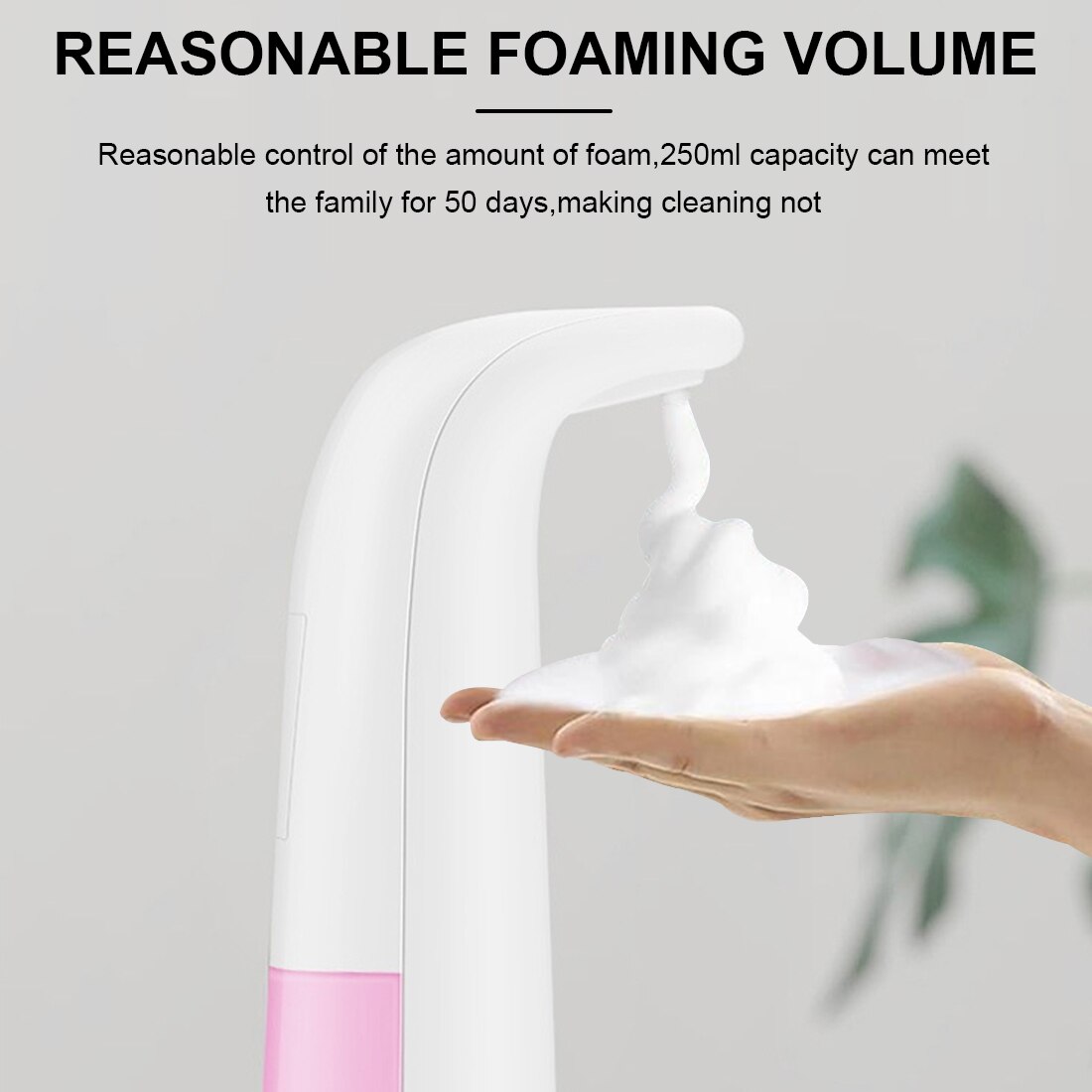 250ml/300ml Foam Liquid Dispenser Contact-free Automatic Soap Dispenser Sensor Touchless Electric Hand Washer Soap Dispenser