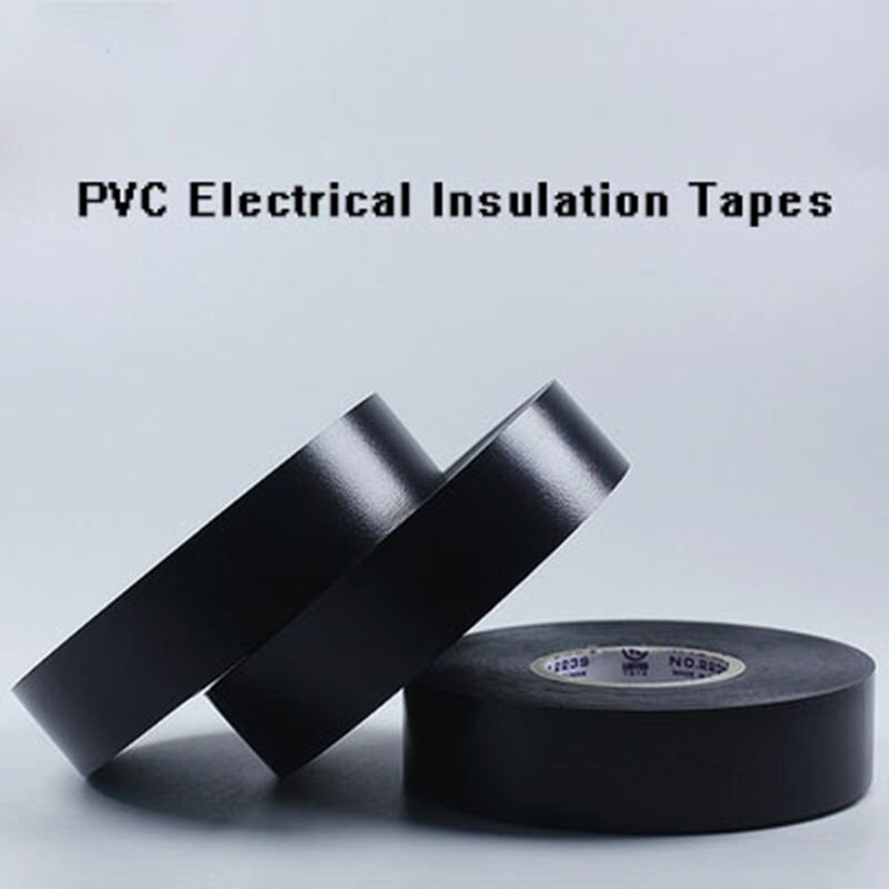 1 stk isoleret tape 18mm 15 meter 0.17mm pvc vinyl elektriske isoleringstape varmebestandige elektriske vandtætte strømbånd