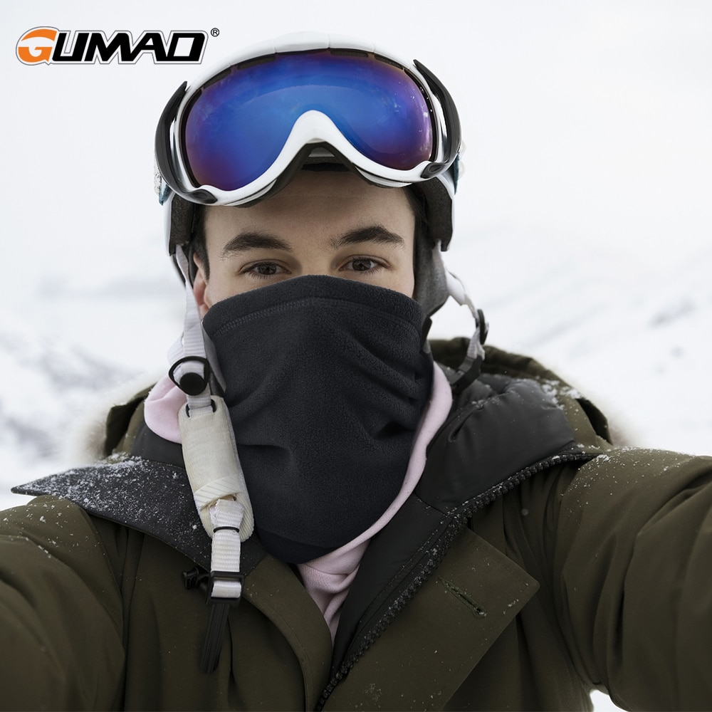 Utendørs sport bandana skjerf varmere nakke gamasjer sykling ansikt skjerf deksel halvrør maske fleece skimasker menn kvinner kald vinter
