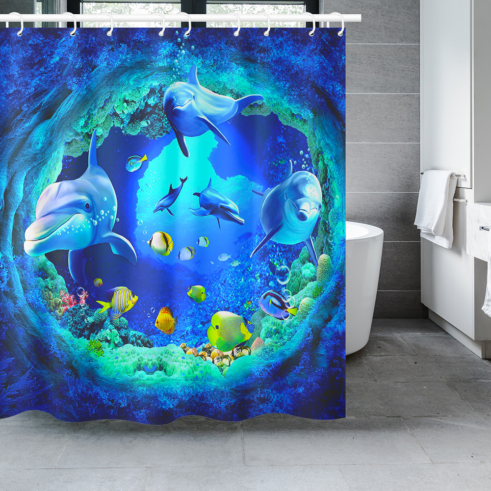 Natuur Douchegordijnen Bos Bad Gordijn Polyester Stof Badkamer Scheidingswand Met Haken Schilderachtige Decor Douchegordijn