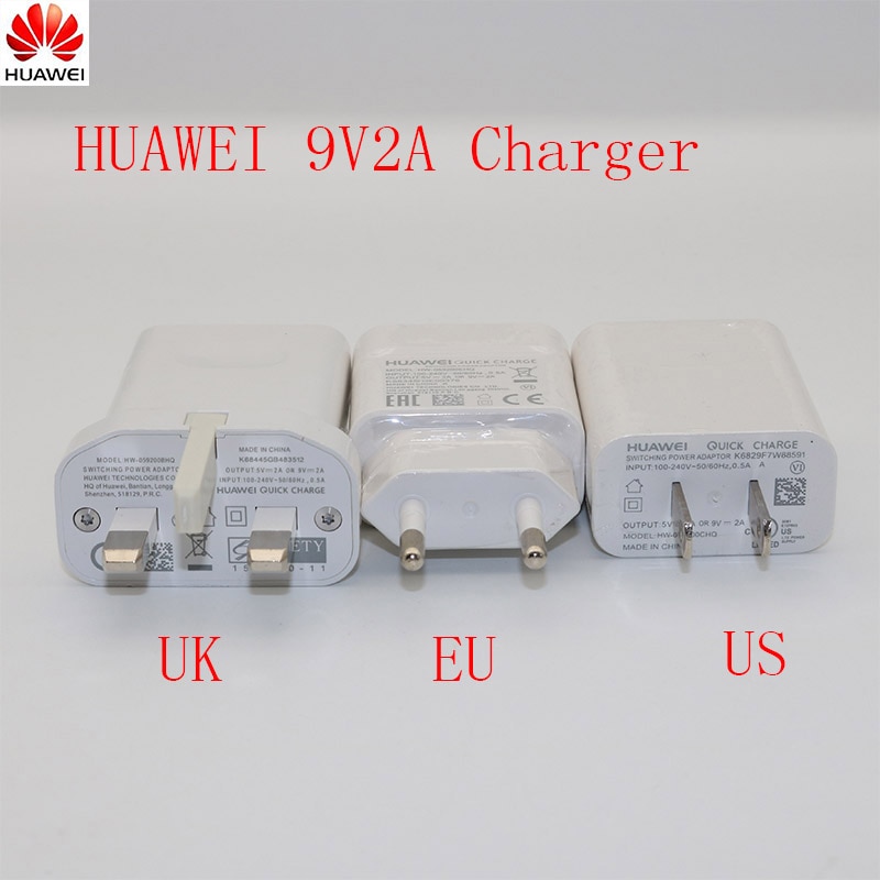 Huawei 9V2A charger QC 2.0 Quick Fast Charge Adapter USB Type-c For nova3 3i 4 honor 9 8x p7 p8 p9 p10 p20 lite mate 7 8 9