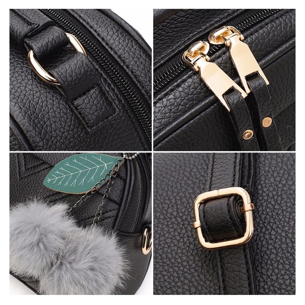 TTOU Vierkante PU Lederen Handtassen Chain Messenger Bags Met Bal Vrouwelijke Schouder Crossbody Bag Sling Bolsa Dames Partij Handtassen