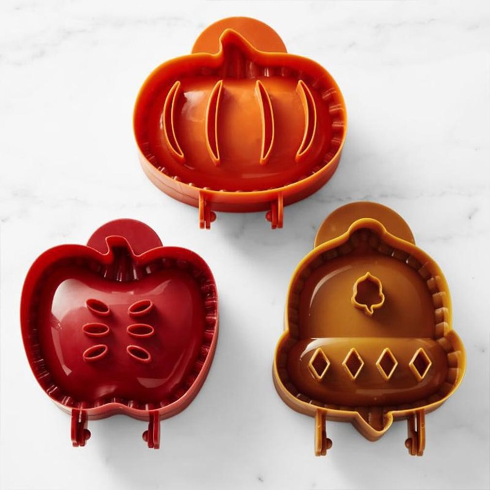 Hand Pie Molds Mini Pie Mould Dough Press Mold Tool Halloween Pumpkin Pie Decoration Apple Hazelnut Christmas Baking Tool