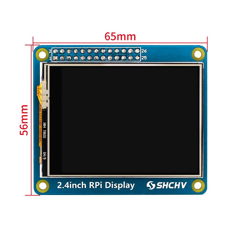 2.4 Inch LCD Raspberry Pi 3 Touch Screen Monitor 320×240 Display SPI Interface for Raspberry Pi 3B+ 3B 2B B+ A+ A Zero W