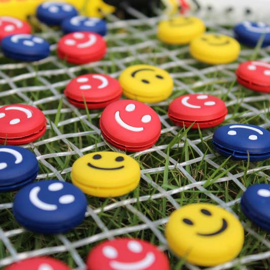 2pcs Reinforced Rubber Tennis Ball Shock Absorber High Elasticity Durable Training Ball for Club School Training