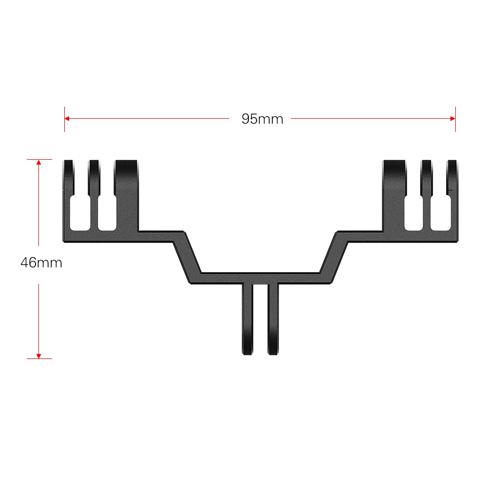 Ulanzi GP-7 Dual Twin Mount Adapter Plate Compatible with GoPro Hero 8/7/6/5 Black DJI Osmo Action