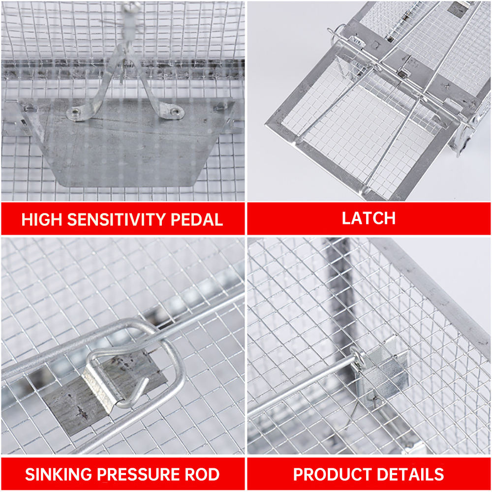 Live Humane Cage Trap for Squirrel Mouse Rat Mice Rodent Animal Catcher for Indoor and Outdoor Small Animal