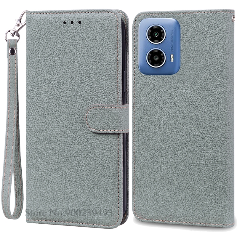 For Motorola G04 Case Leather Wallet Flip Phone Case For Moto G04 Case Book Cover For Motorola Moto G04 Case Cover Fundas Shell