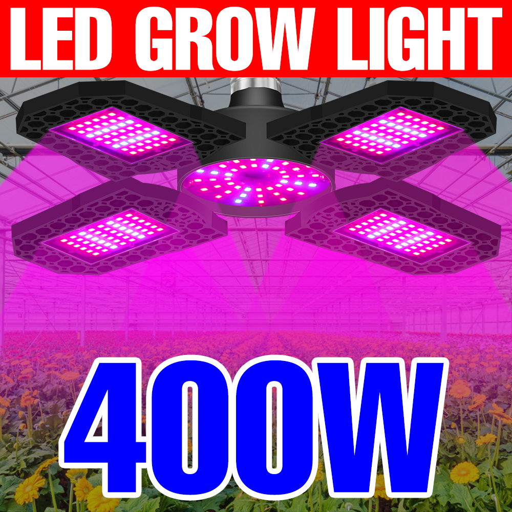 Led Grow Lamp E27 Plantaardige Licht Volledige Spectrum E26 Phyto Lamp 220V Phytolamp Voor Kas Hydrocultuur Bloemen Zaailing Groeien 400W