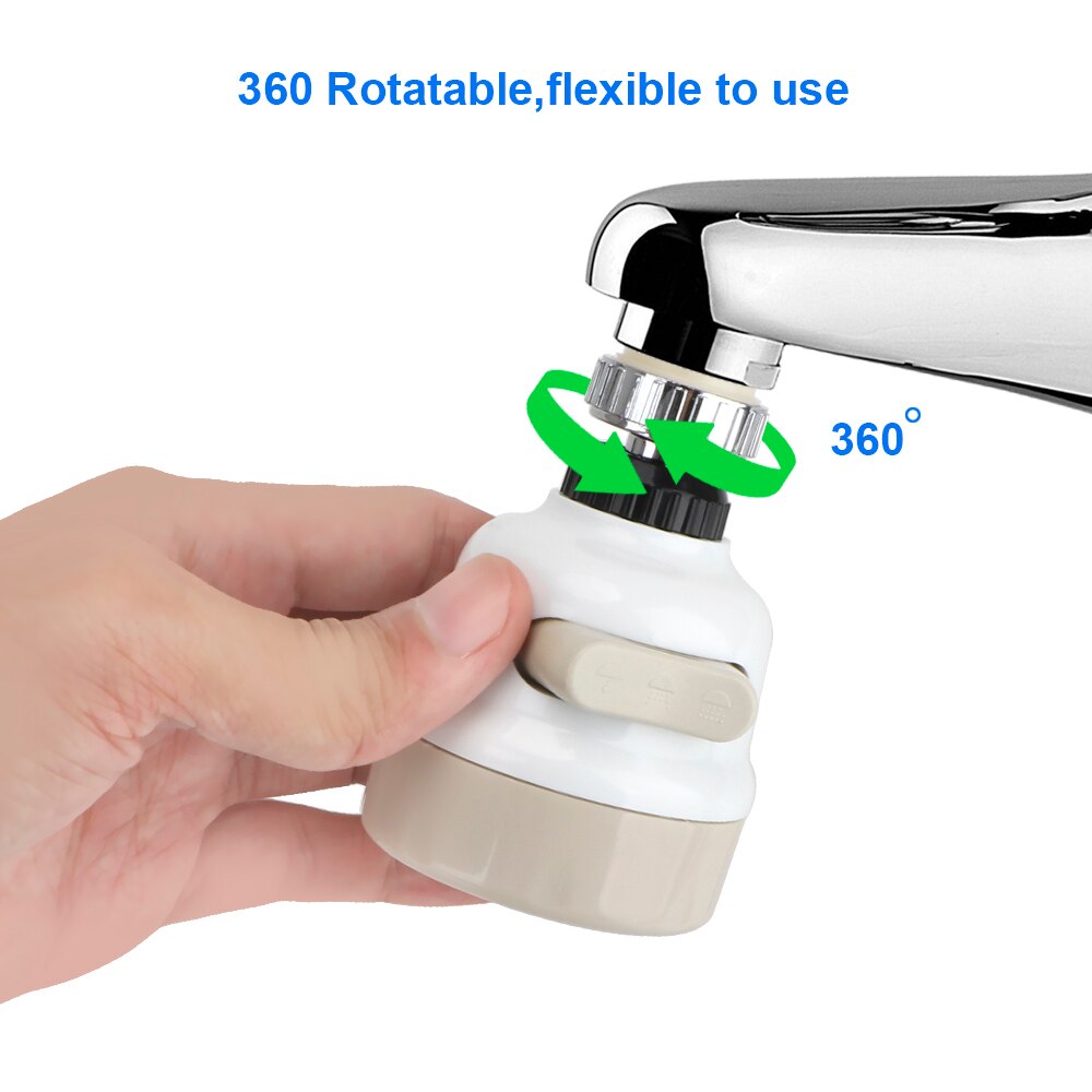360 Graden Draaibare Sproeikop Kraan Kraan Filter Nozzle Hoge Druk 3 Modesuniversal Slang Tap Universal Keuken Adapters