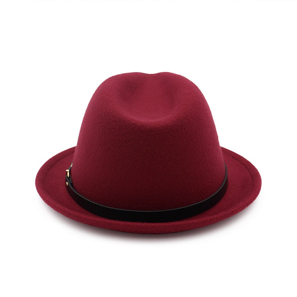 Wollen vilt hoeden dames heren fedora heren #39 hoed dame herfst winter peetvader kerk brede rand hoed jazz petten