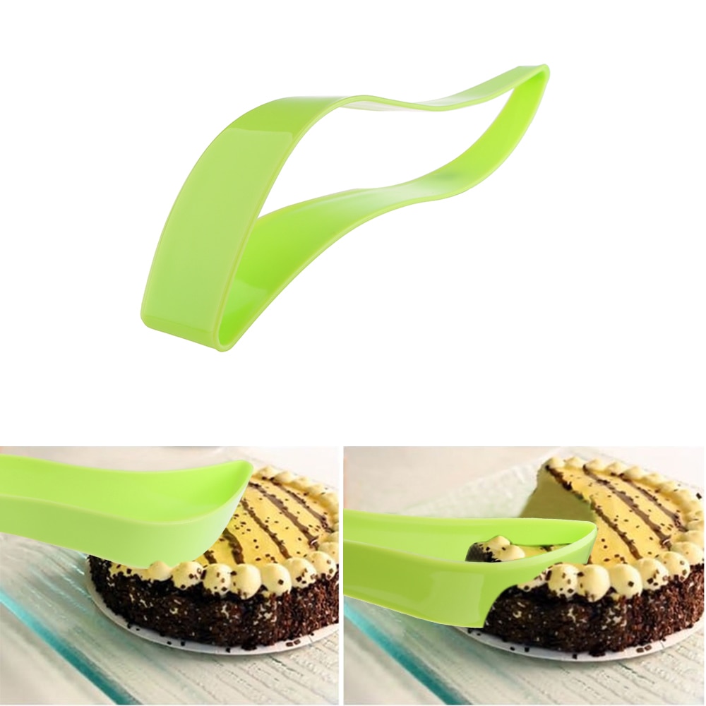 1 Pcs Draagbare Cake Cutter Slicer Keuken Accessoires Bakken Gebak Gereedschap Plastic Cake Server Dessert Gereedschap