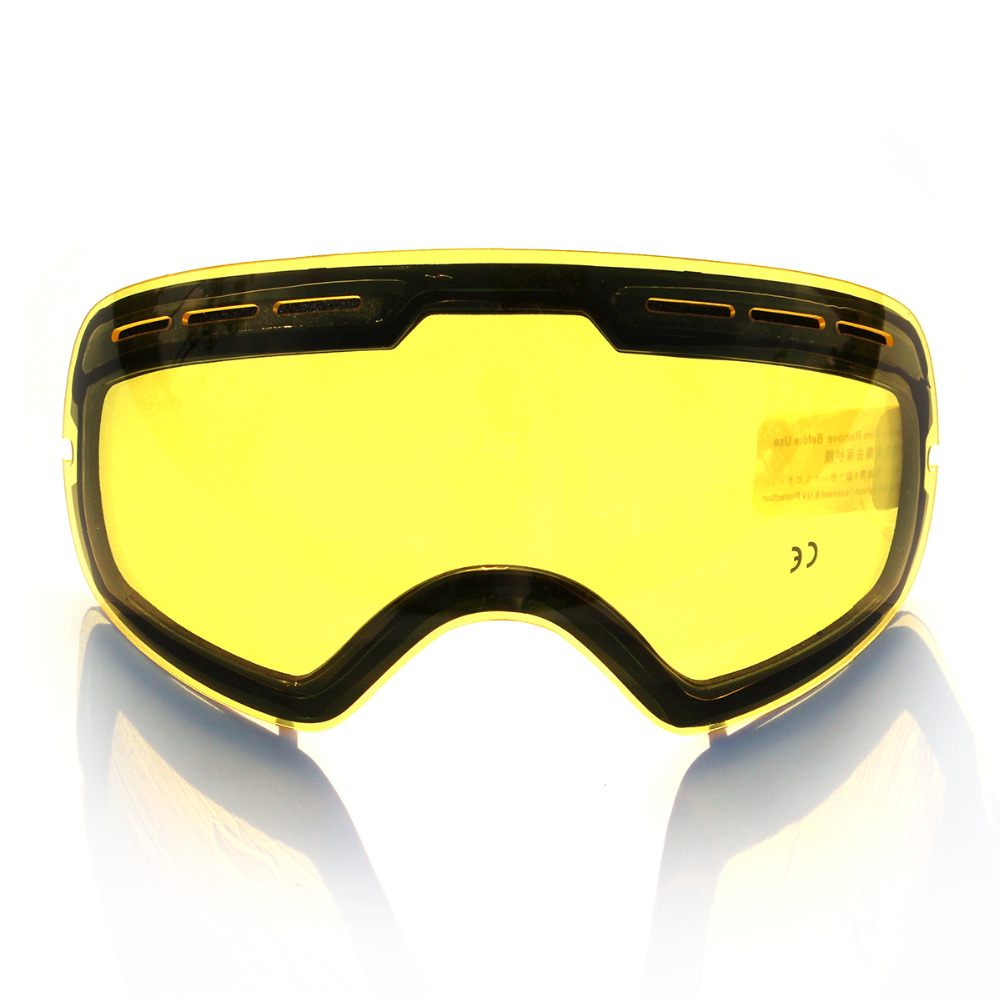 Copozz mærke dobbelt lysende linse til skibriller af model gog -201 øger lysstyrken overskyet nat at bruge (kun linse)