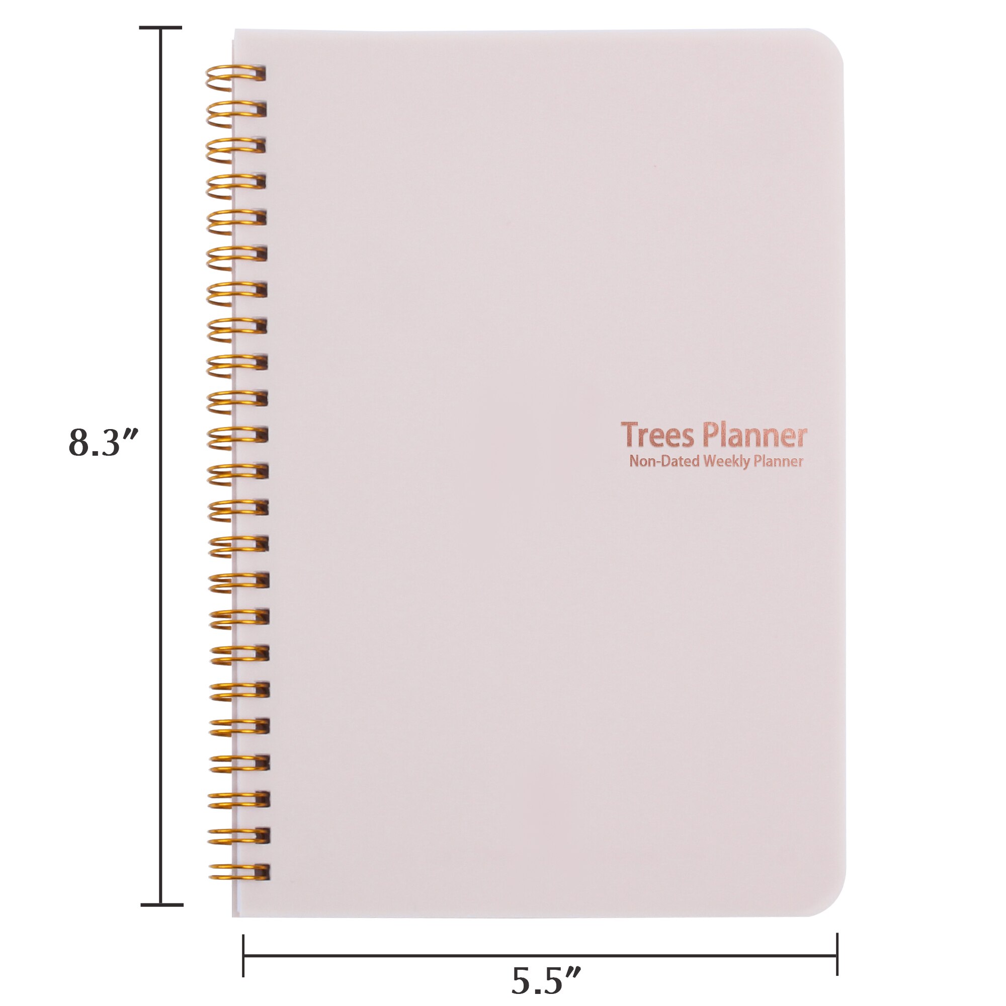 Trees 2022 A5 Daily Weekly Planner Agenda Notebook Weekly Goals Habit Schedules Stationery Office School Supplies