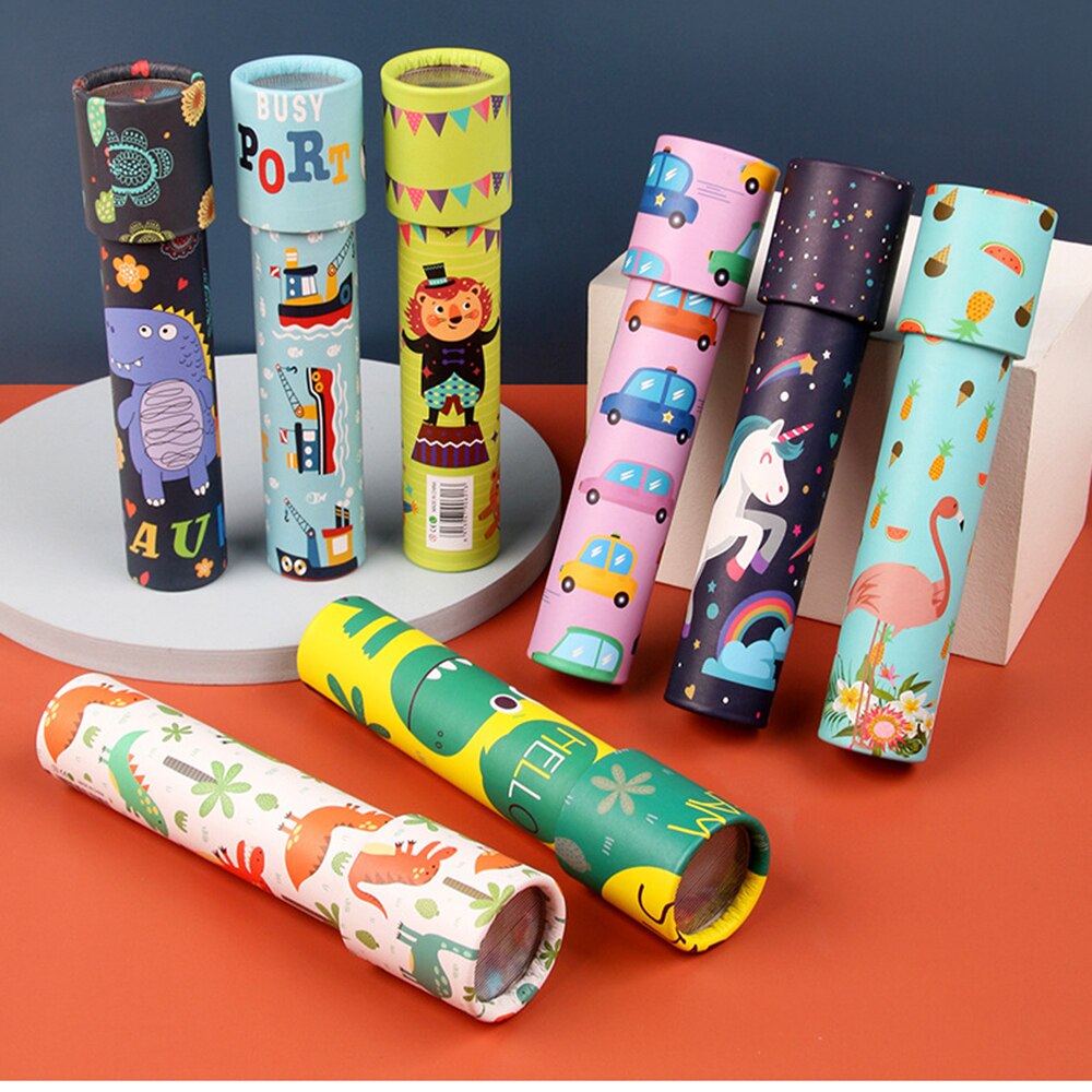 Children Cartoon Imagination Magic Kaleidoscope Classic Toys Educational Fancy Pattern For Kids