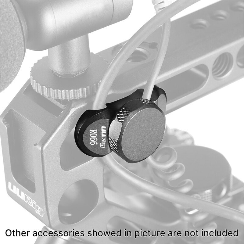 UURig R066 Universal Camera HDMI Cable Clamp Lock Type C Microphone Cable Clip Clamp 1/4 Screw Mount