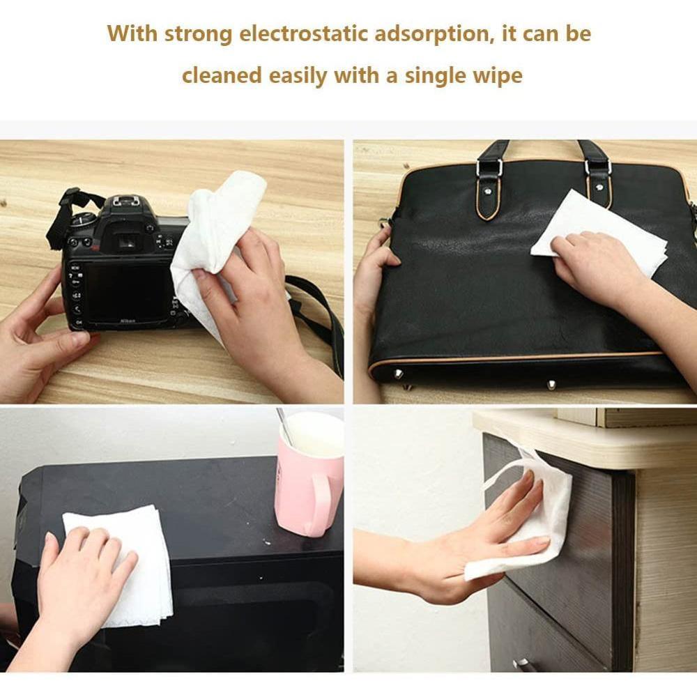30PCS Disposable Microfibre Electrostatic Floor Cloths For Flat Swivel Mop Multi Fitting Cleaning Wipes Dust Removal Mop Paper