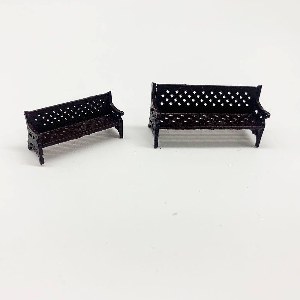 2 Stck von 1/87 ho Modell Park Bank/Mini Bank Modell Miniatur Parks Hause Handwerk Gärten Ornament/Zug/eisenbahn Diorama Layout