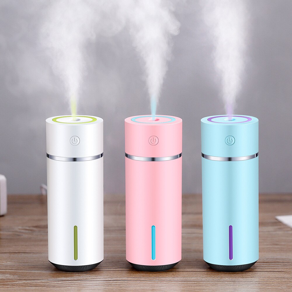 5V 240ML Mini Car Air Humidifier LED Light Air Purifier Fogger Humidifier RV Camper Accessories For Auto Home Office RV Camper