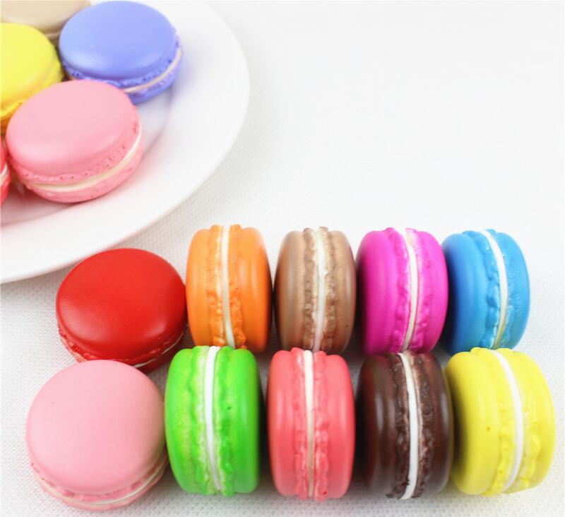 12pcs Artificial Macaron Biscuit Cakes High Simulation Dessert Food for Home Kitchen Decoration Photography Props Crafts