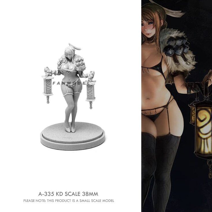 38mm Resin model kits figure beauty colorless and self-assembled A-335