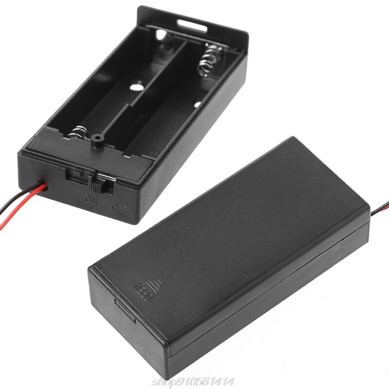3.7V 2X18650 Batterij Houder Box Storage Case Container Met Kabel Aan/Uit Schakelaar D04 20