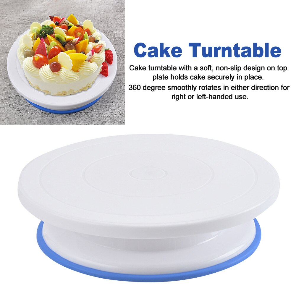 11Inch Icing Thuis Schoon Voedsel Maken Diy Opslag Stand Keuken Multifunctionele Roterende Taart Draaitafel Dessert Voor Decorating