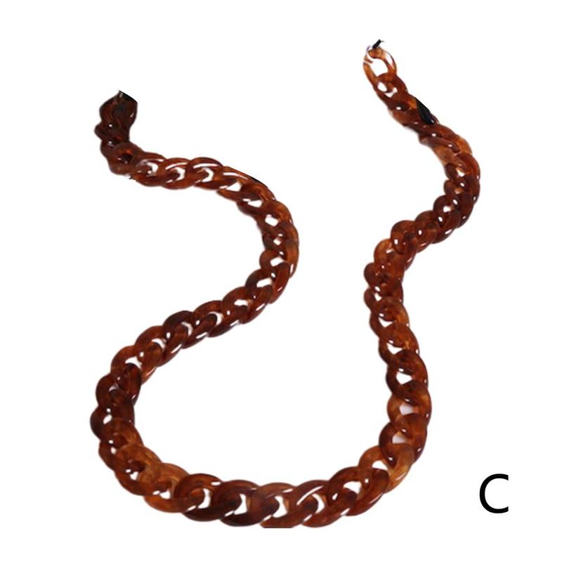 Vintage leopard anti-halk akryl solglasögon kedja dam herr glasögon kedjor läsglasögon kedja glasögon korthållare lanyard