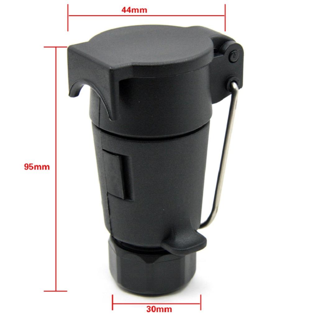 12V 7 Pin remolque enchufe N tipo remolque caravana remolque barra conector adaptador