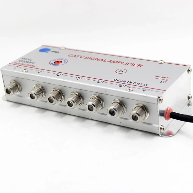 Cable TV Splitter Amplifier Digital CATV Antenna Signal Booster Home TV Equipments 45Mhz To 860MHz 220V 50/60Hz EU Plug