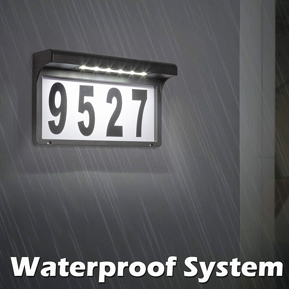 House Number Address Sign LED Solar Light Outdoor ... – Grandado