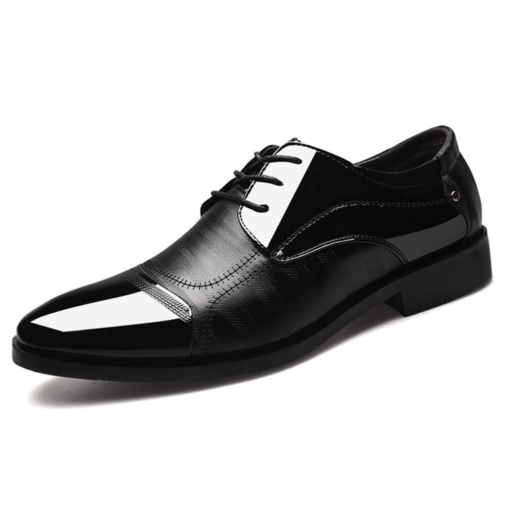 Zapatos de cuero zapatos de gran tamaño de negocios Latina baile salón de baile de deporte para baile boda señaló: Negro / 45