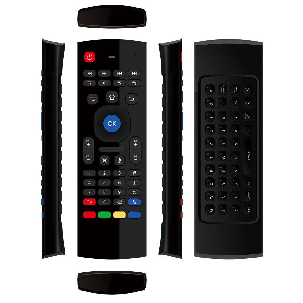 MX3 2.4G Air Mouse Smart Voice Remote Control RF Wireless Keyboard IR Learning Fly Mouse MX3 for Full HD H.265 Android