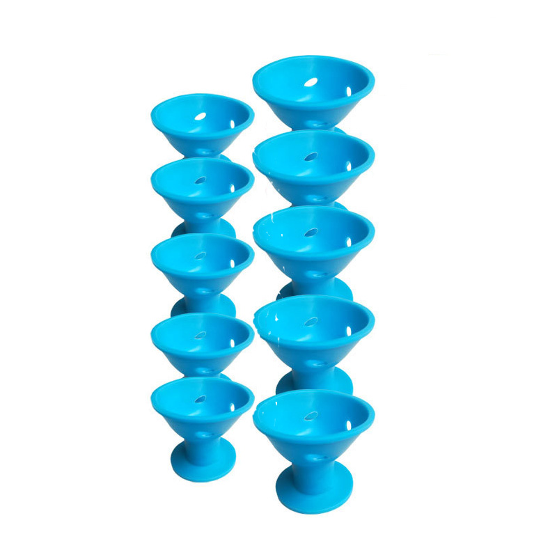 10Pcs Soft Rubber Hair Curlers Silicone Heatless Hair Rollers Clips No Hurt Hair Rollers Hairdressing DIY Hair Styling Tools: Brown