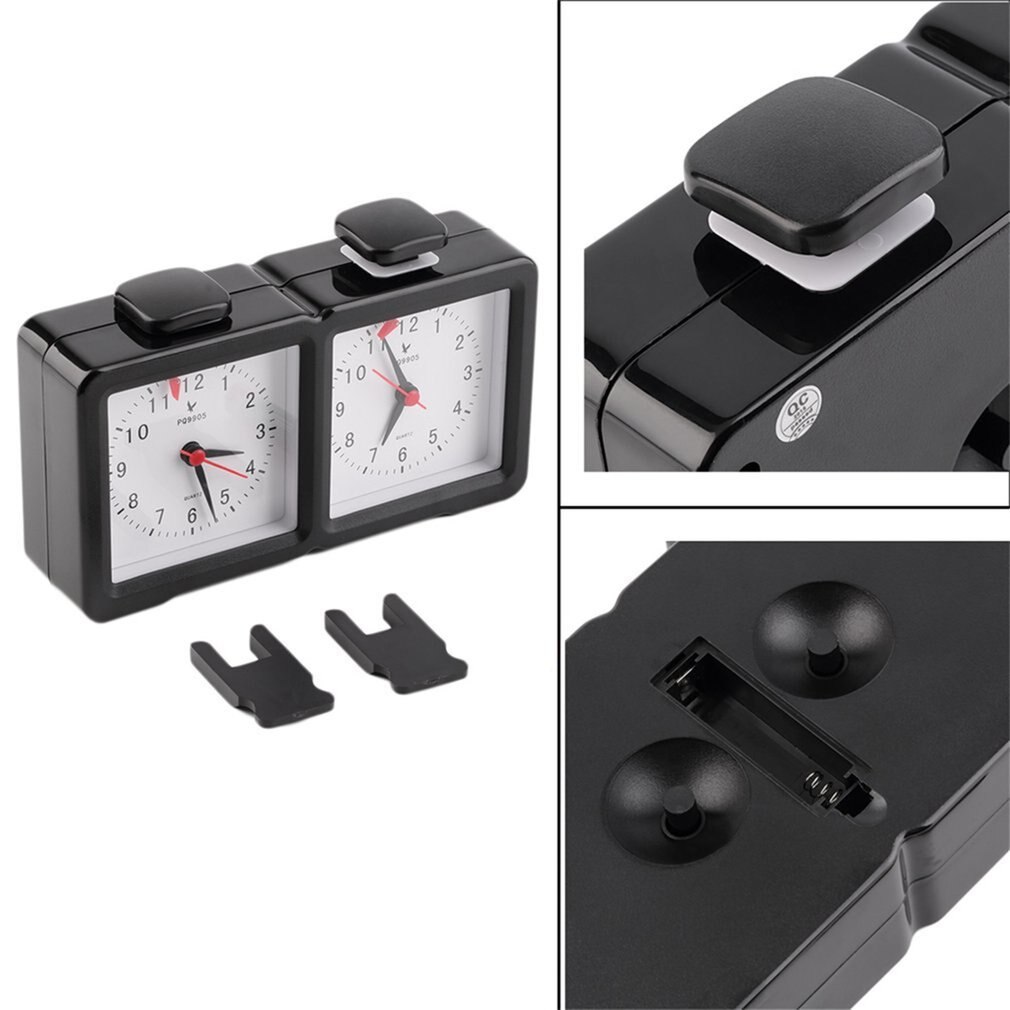 Reloj de ajedrez Digital, compacto, , contador de tiempo hacia arriba y abajo, juego de mesa electrónico, torneo de competición