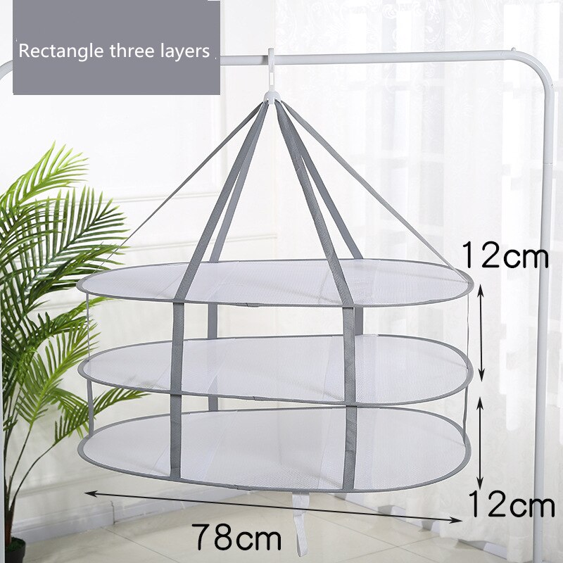 1pc Foldable Clothes Drying Net Basket Socks Underwear Sweater Drying Net Hanging Clothing Drying Basket Organizer Protect Cloth