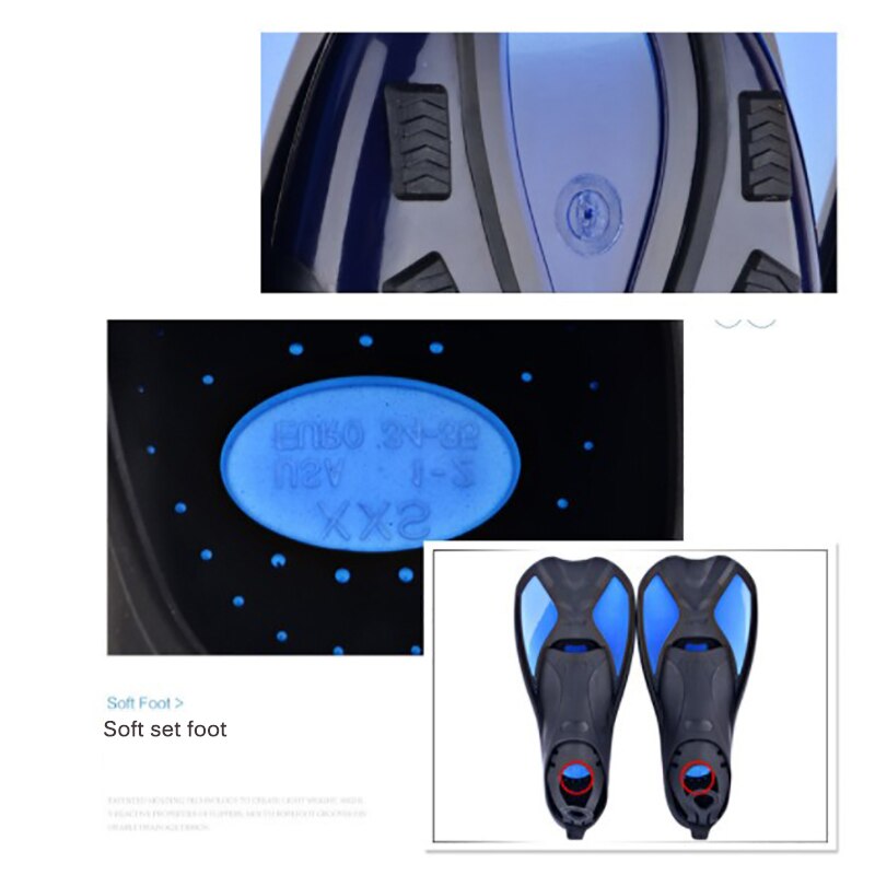 Comfort Snorkeling Swimming Fins Flexible Diving Fins Submersible Fins For Children Adults Water Sports Equipment